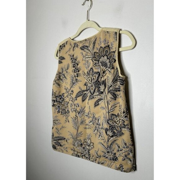 Liz Claiborne Liz Sport Brown Paisley Sleeveless Stretch Tank Top Size Medium - Picture 4 of 10